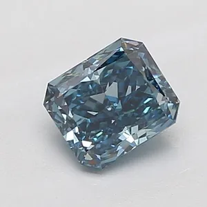 1.02ct RADIANT Fancy Vivid Blue VS1 Coloured Lab diamond