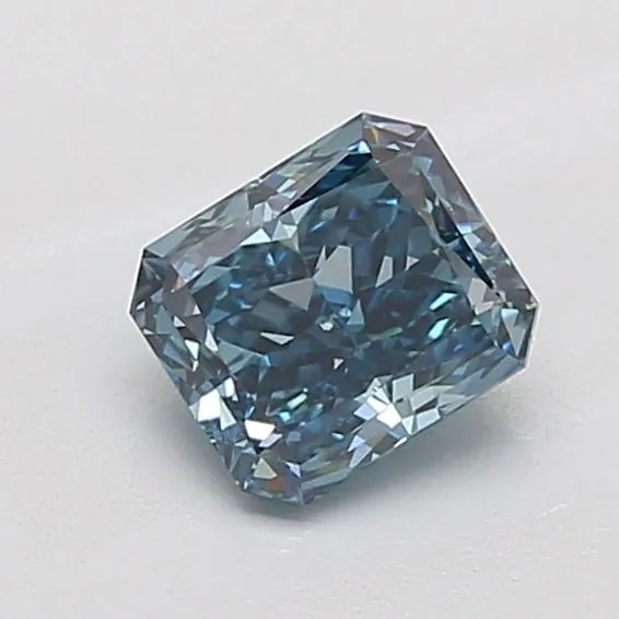 1.02ct RADIANT Fancy Vivid Blue VS1 Coloured Lab diamond