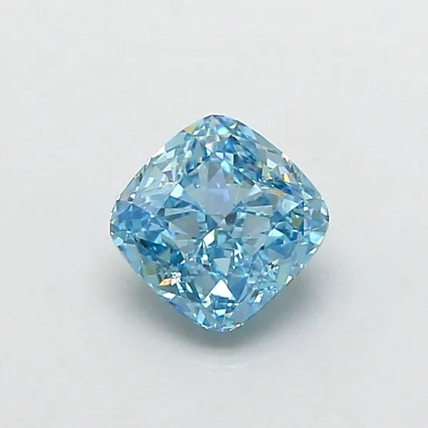 1.01ct CUSHION Fancy Vivid Blue VS1 Coloured Lab diamond