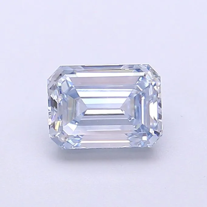 1.00ct EMERALD Fancy Intense Blue VS1 Coloured Lab diamond