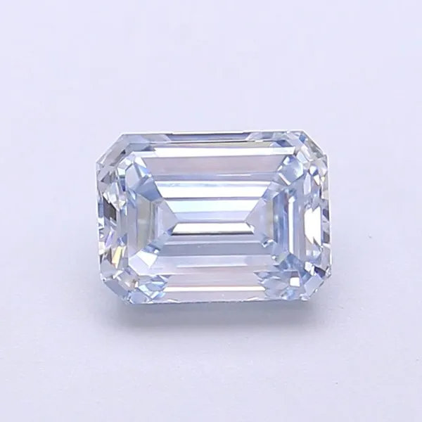 1ct EMERALD Fancy Intense Blue VS1 Coloured Lab diamond