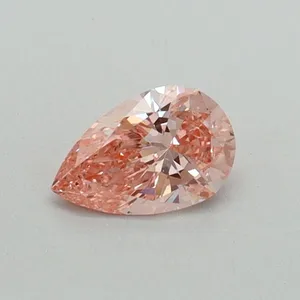 0.32ct PEAR Fancy Vivid Pink SI1 Coloured Lab diamond