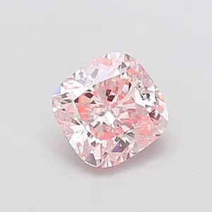 1.02ct CUSHION Fancy Intense Pink VS2 Coloured Lab diamond