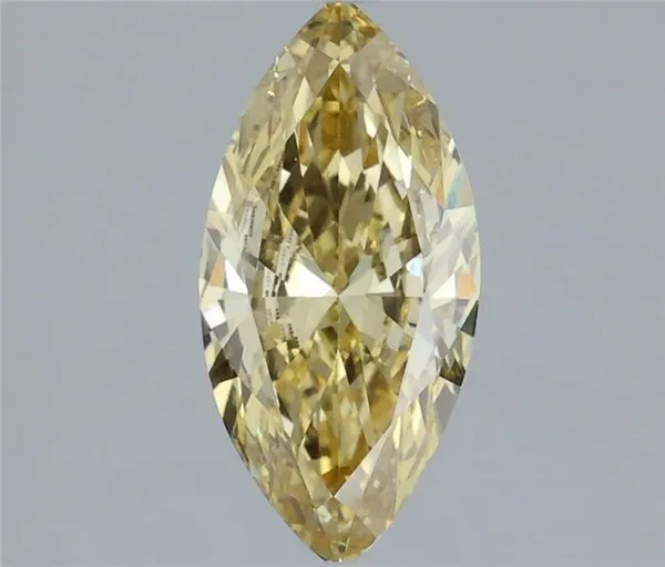 1.46ct MARQUISE Fancy Intense Yellow VVS2 Coloured Lab diamond