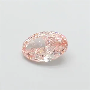 1.09ct OVAL Fancy Intense Pink VS1 Coloured Lab diamond