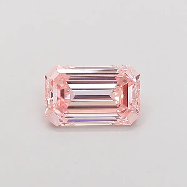 1.08ct EMERALD Fancy Intense Pink VS1 Coloured Lab diamond