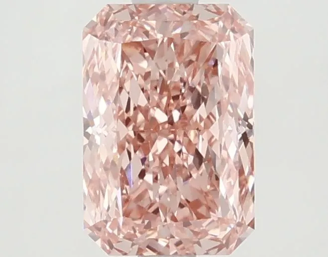 1.48ct RADIANT Fancy Vivid Pink VVS2 Coloured Lab diamond