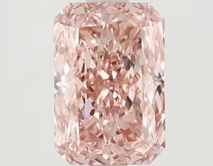 1.48ct RADIANT Fancy Vivid Pink VVS2 Coloured Lab diamond