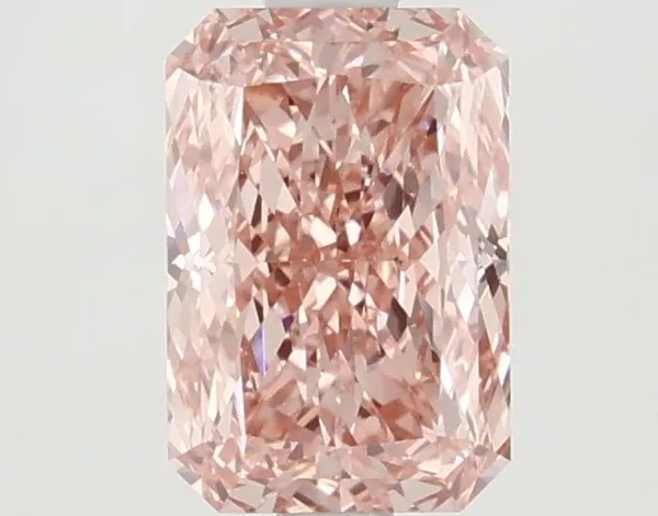 1.48ct RADIANT Fancy Vivid Pink VVS2 Coloured Lab diamond