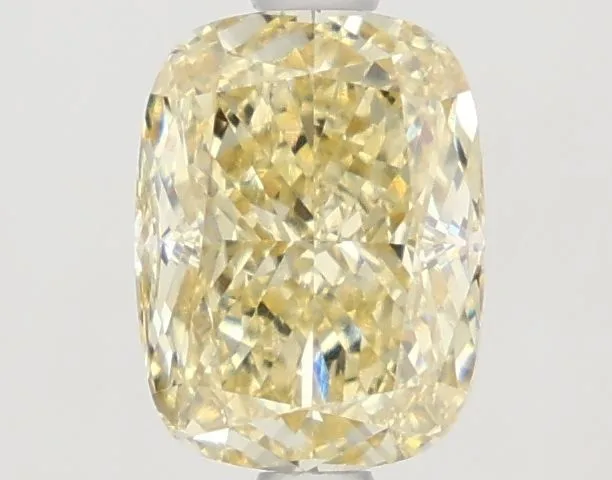1.37ct CUSHION Fancy Yellow VVS2 Coloured Lab diamond