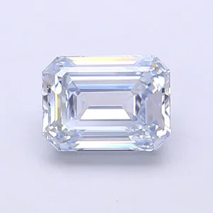 1.01ct EMERALD Fancy Light Blue VVS2 Coloured Lab diamond