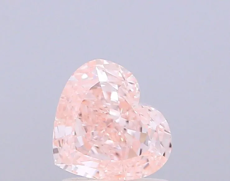 1.01ct HEART Fancy Intense Pink VVS2 Coloured Lab diamond