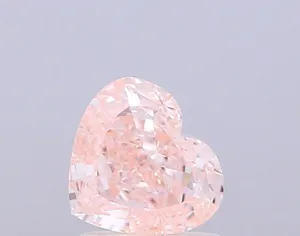 1.01ct HEART Fancy Intense Pink VVS2 Coloured Lab diamond