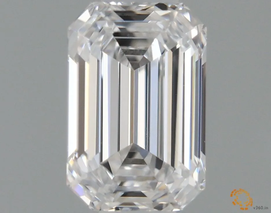 0.51ct EMERALD F VS1 Natural diamond