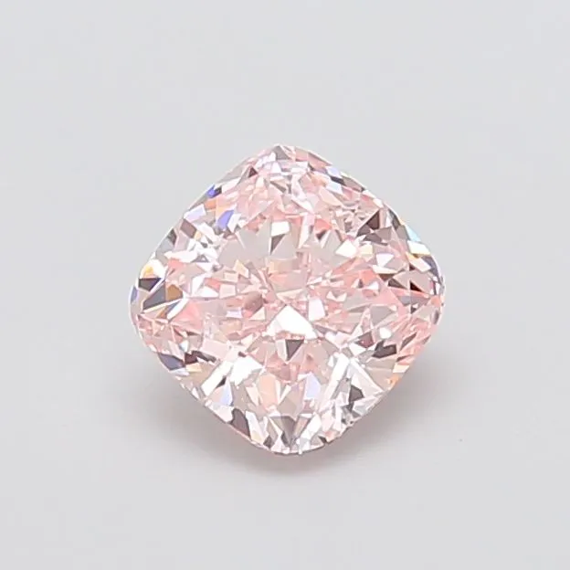1.36ct CUSHION Fancy Intense Pink VVS2 Coloured Lab diamond