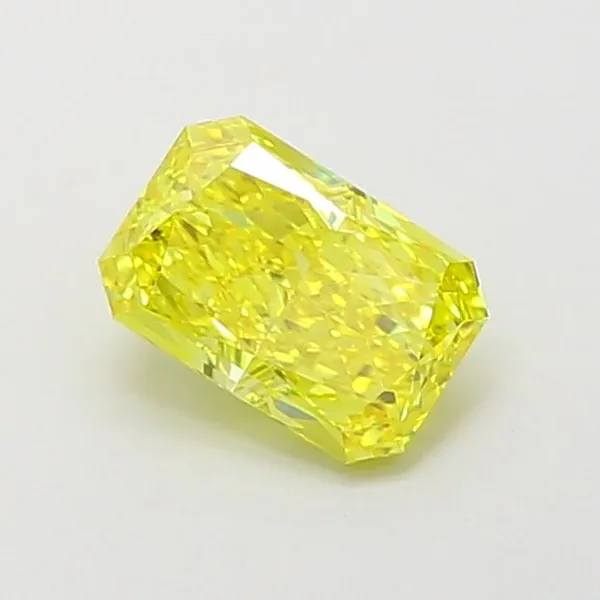 1.02ct RADIANT Fancy Vivid Yellow VS1 Coloured Lab diamond