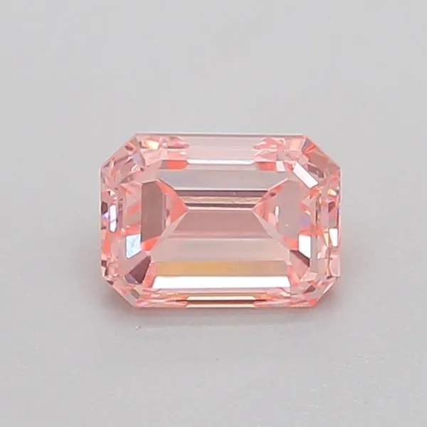 0.7ct EMERALD Fancy Intense Pink VS2 Coloured Lab diamond