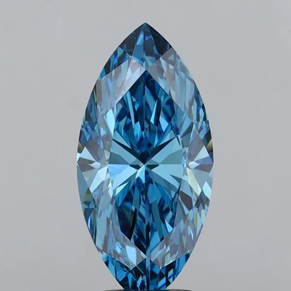 3ct MARQUISE Fancy Vivid Blue VS1 Coloured Lab diamond