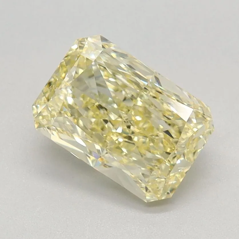 1.27ct RADIANT Fancy Intense Yellow VVS2 Coloured Lab diamond