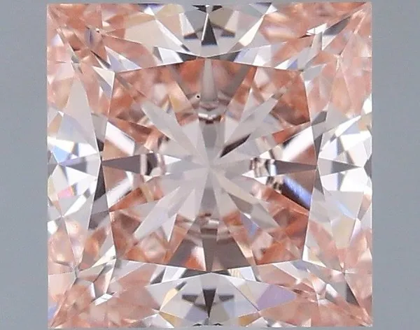 1.51ct PRINCESS Fancy Pink VS1 Coloured Lab diamond