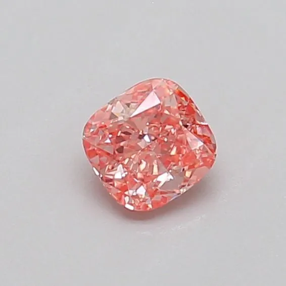 0.32ct CUSHION Fancy Intense Pink VS2 Coloured Lab diamond