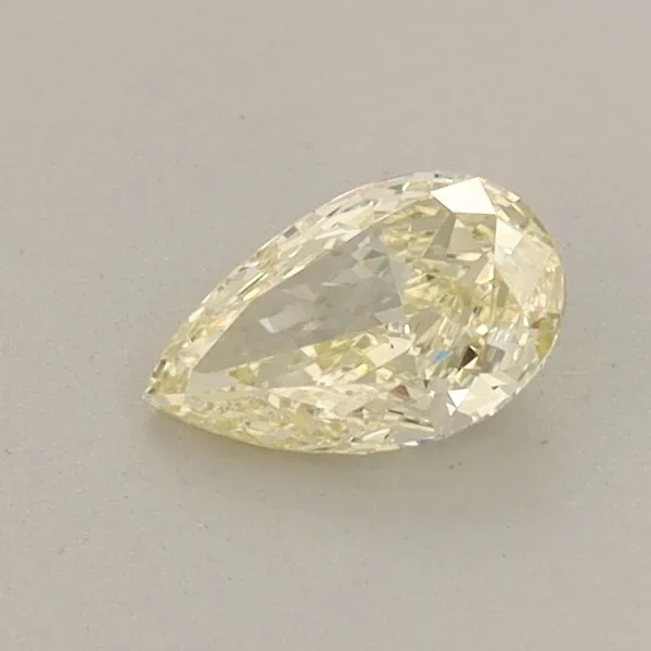 0.45ct PEAR Fancy Yellow VS2 Coloured Lab diamond