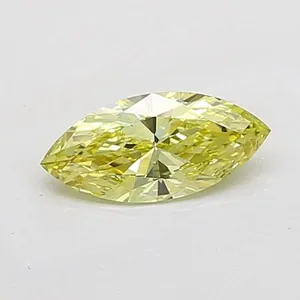 1ct MARQUISE Fancy Intense Yellow VS1 Coloured Lab diamond