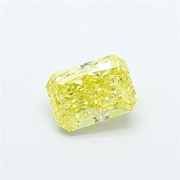 1.24ct RADIANT Fancy Intense Yellow VS1 Coloured Lab diamond