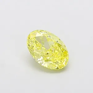 1.02ct OVAL Fancy Intense Yellow VVS2 Coloured Lab diamond