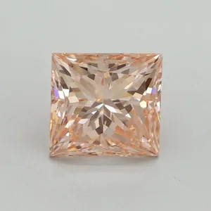 2.61ct PRINCESS Fancy Intense Pink VS2 Coloured Lab diamond