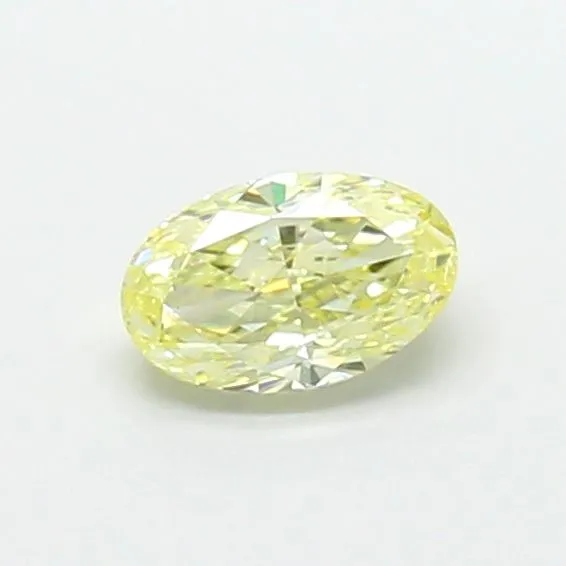 0.85ct OVAL Fancy Light Yellow VS2 Coloured Lab diamond