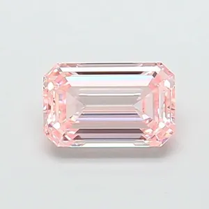 1.57ct EMERALD Fancy Intense Pink VS1 Coloured Lab diamond