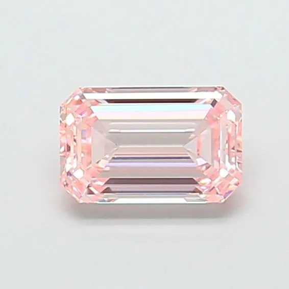 1.57ct EMERALD Fancy Intense Pink VS1 Coloured Lab diamond