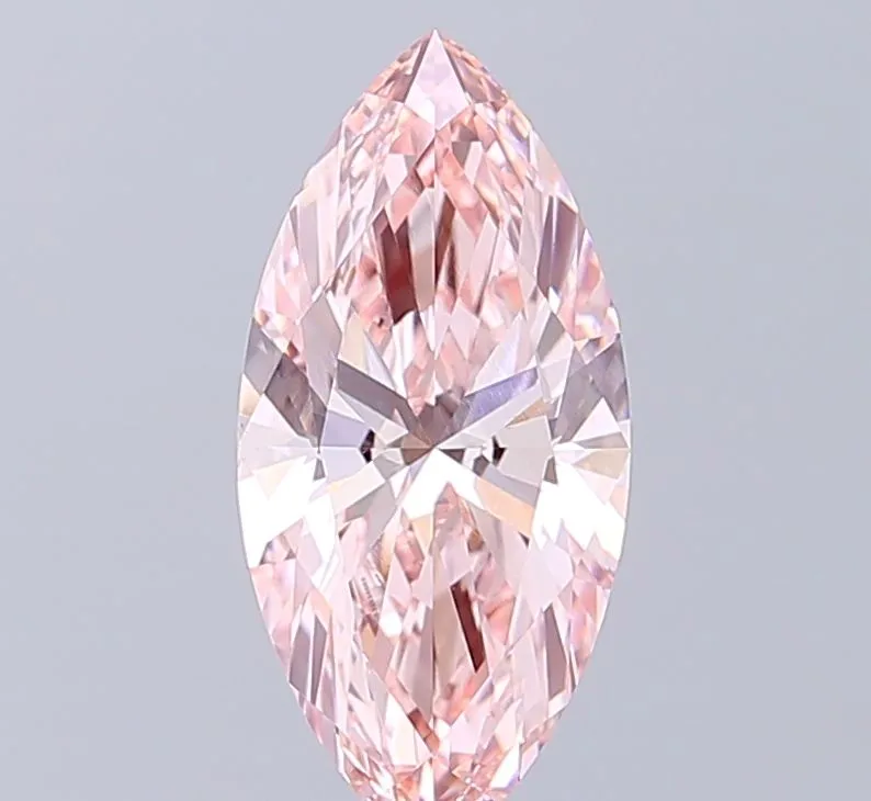 1.80ct MARQUISE Fancy Intense Pink VS1 Coloured Lab diamond