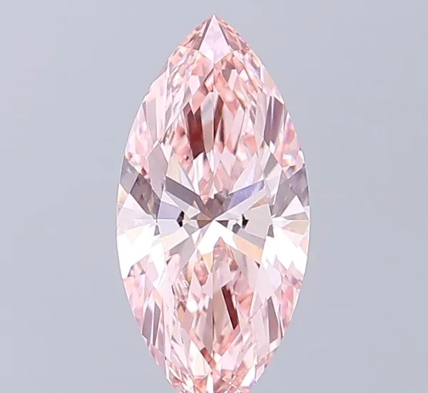 1.8ct MARQUISE Fancy Intense Pink VS1 Coloured Lab diamond