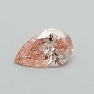 0.3ct PEAR Fancy Vivid Pink VS2 Coloured Lab diamond