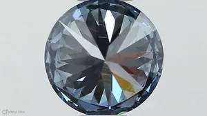 0.41ct ROUND Fancy Vivid Blue VS2 Coloured Lab diamond