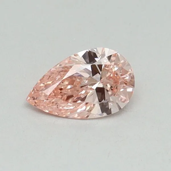 0.31ct PEAR Fancy Vivid Pink VS2 Coloured Lab diamond
