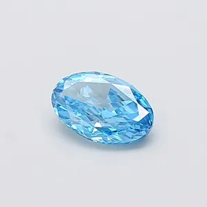 1ct OVAL Fancy Vivid Blue VVS2 Coloured Lab diamond