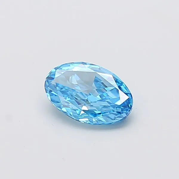 1ct OVAL Fancy Vivid Blue VVS2 Coloured Lab diamond