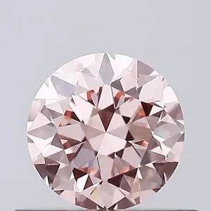 0.39ct ROUND Fancy Intense Pink VVS2 Coloured Lab diamond