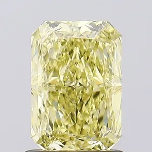 1.16ct RADIANT Fancy Intense Yellow VS1 Coloured Lab diamond