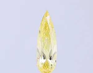 0.6ct PEAR Fancy Yellow VS2 Coloured Lab diamond