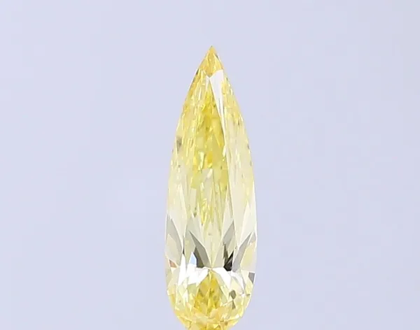 0.6ct PEAR Fancy Yellow VS2 Coloured Lab diamond
