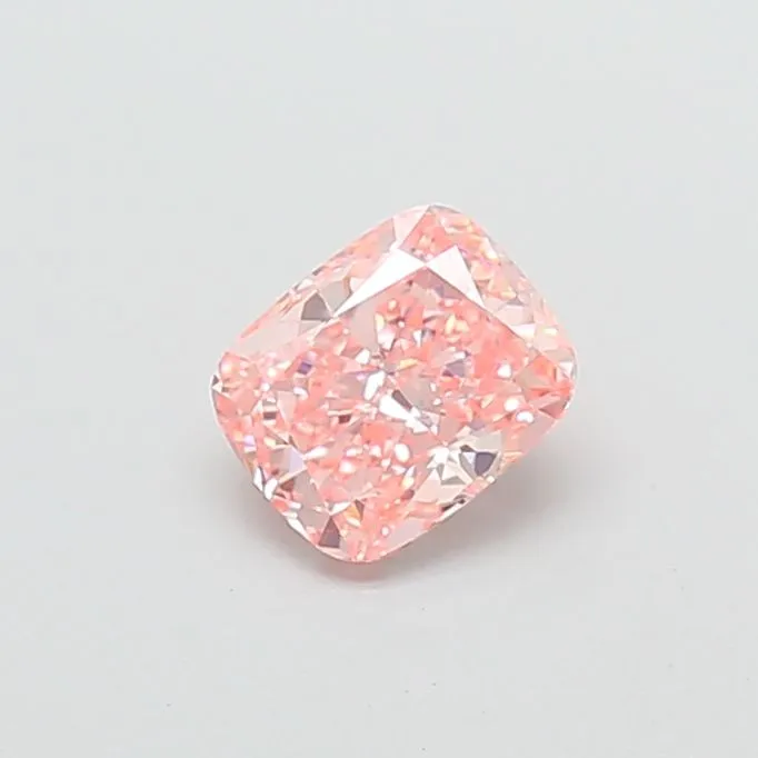 1.23ct CUSHION Fancy Vivid Pink VVS2 Coloured Lab diamond