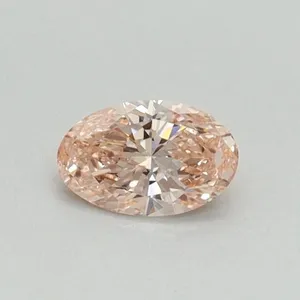 0.31ct OVAL Fancy Intense Pink VS1 Coloured Lab diamond