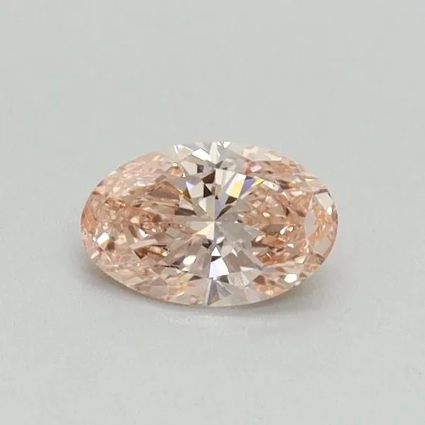 0.31ct OVAL Fancy Intense Pink VS1 Coloured Lab diamond