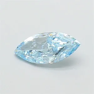 1.02ct MARQUISE Fancy Vivid Blue VS1 Coloured Lab diamond