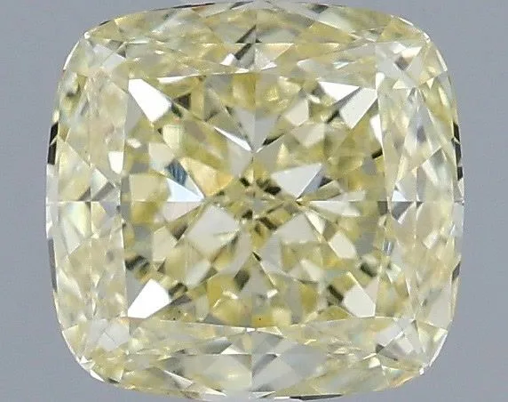 1.09ct CUSHION Fancy Yellow VS1 Coloured Lab diamond
