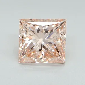 1.6ct PRINCESS Fancy Intense Pink VS1 Coloured Lab diamond